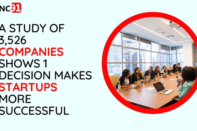 A Study of 3,526 Companies Shows 1 Decision Makes Startups More Successful