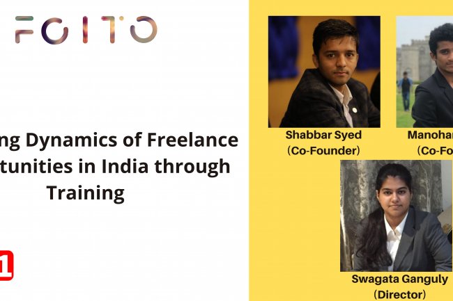 FOITO- An Indian startup creating more freelance opportunities through skill-based training