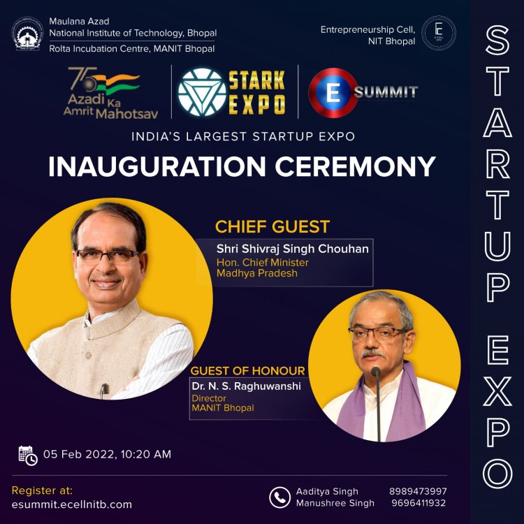 Chief Minister Shivraj Singh Chouhan to Inaugurate India’s Largest Startup-Expo