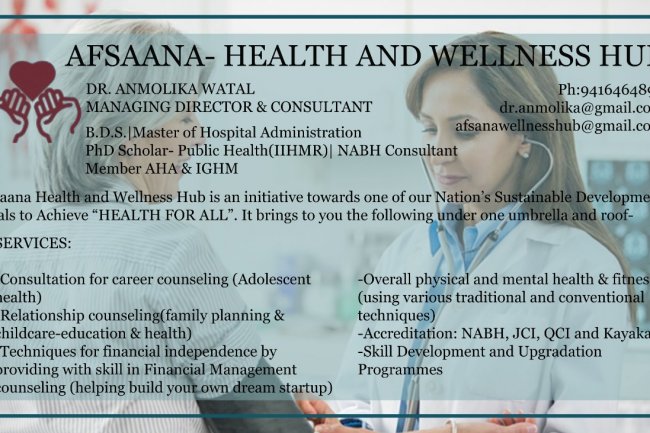AFSAANA-HEALTH AND WELLNESS HUB
