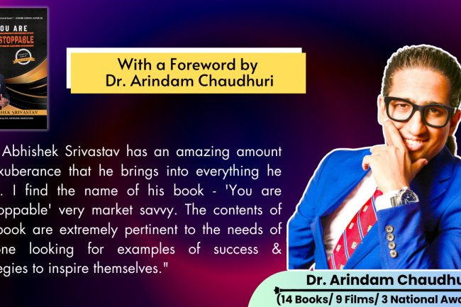 Dr. Arindam Chaudhuri appreciates Bihar’s leading Author & Motivational Speaker Dr. Abhishek Srivastav