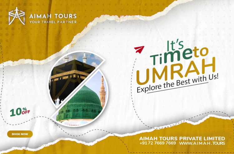 In August 2023, Aimah Tours will organise its first Umrah tour package for a group of 30 pilgrims.