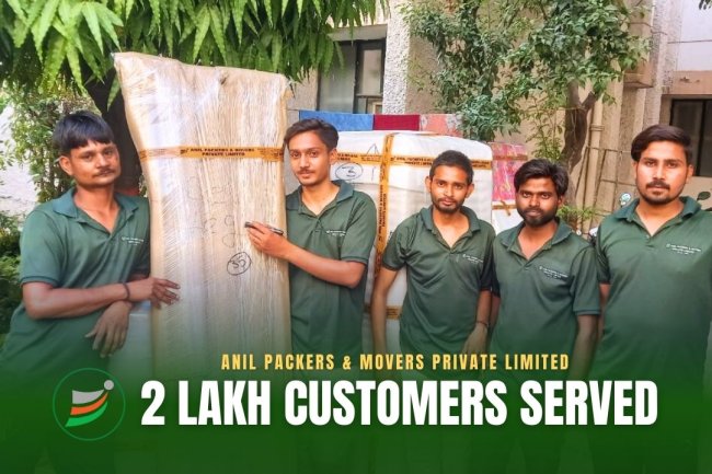 Anil Packers & Movers Private Limited reaches a new milestone: 200,000 customers served.