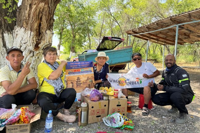 From Bharat to Tashkent – A Rider’s 10,000 km Mission of Unity and Awareness