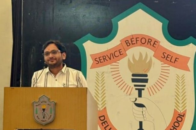 Inspiring Young Minds: Dr. Shubham Mahajan's Author Visit Lights Up DPS School Nashik.