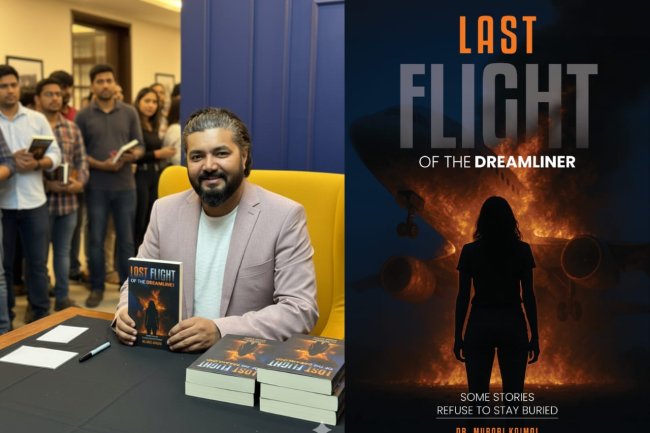 Last Flight of the Dreamliner- bestseller novel by Dr.Murari Kaimal, explores the Shadows of Aircrash Tragedies and Conspiracy with a flair.