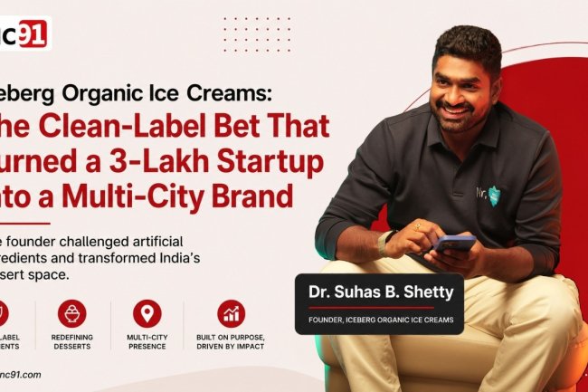 Iceberg Organic Ice Creams: The Clean-Label Bet That Turned a 3-Lakh Startup into a Multi-City Brand