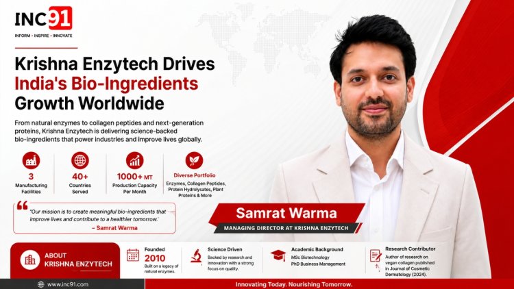 Samrat Warma: The Entrepreneur Taking India's Bio-Ingredients Story Global